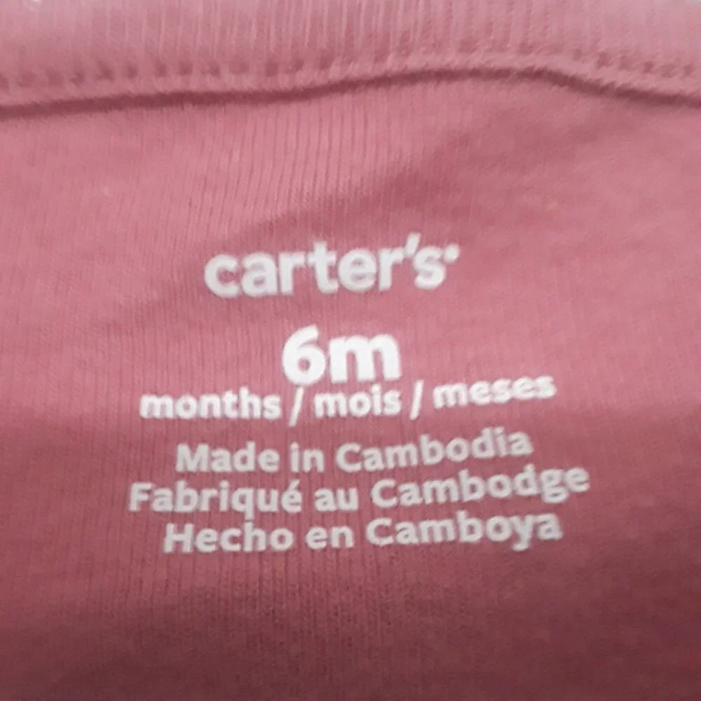 Carter's Pink Long Sleeve Bodysuit